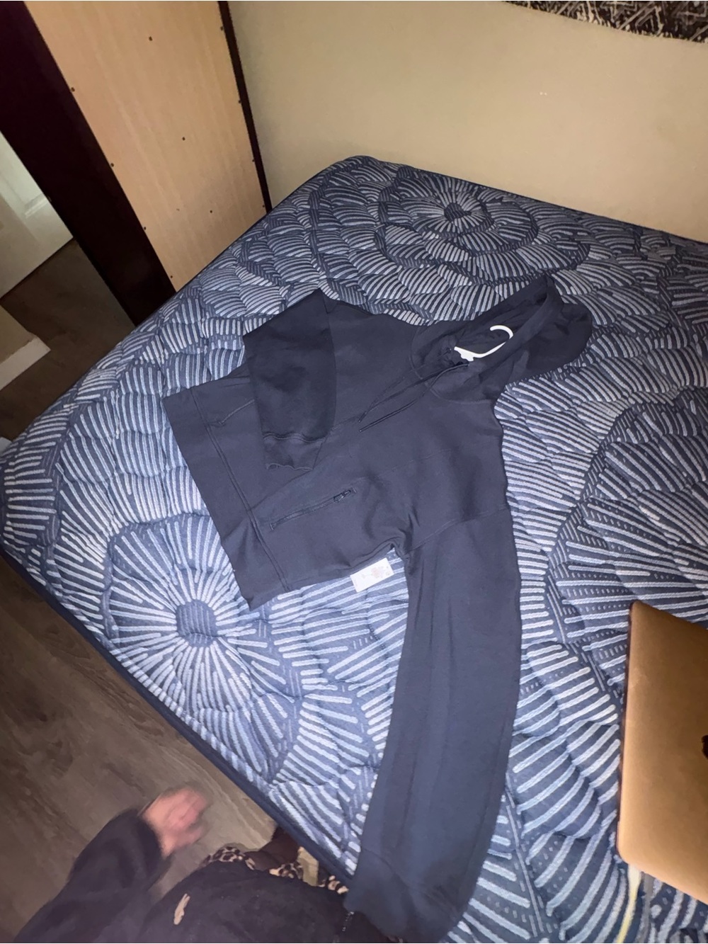 Old Navy Navy Half-Zip Hooded Pullover